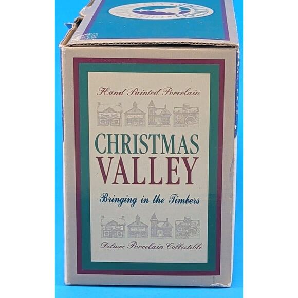 Christmas Valley Collectible Traveling Medicine Show Figurine w Box VTG Holiday - Picture 16 of 16